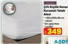LİLA ÇİFT KİŞİLİK KENAR KORUMALI YATAK ALEZİ 160X200X30 CM